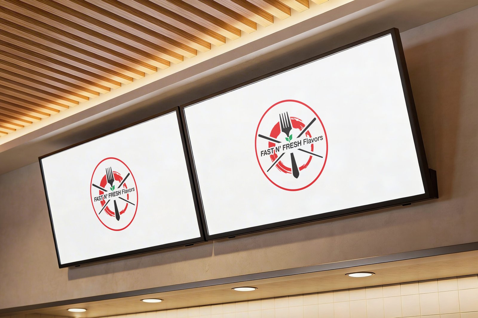 restaurant menu board mockup 2